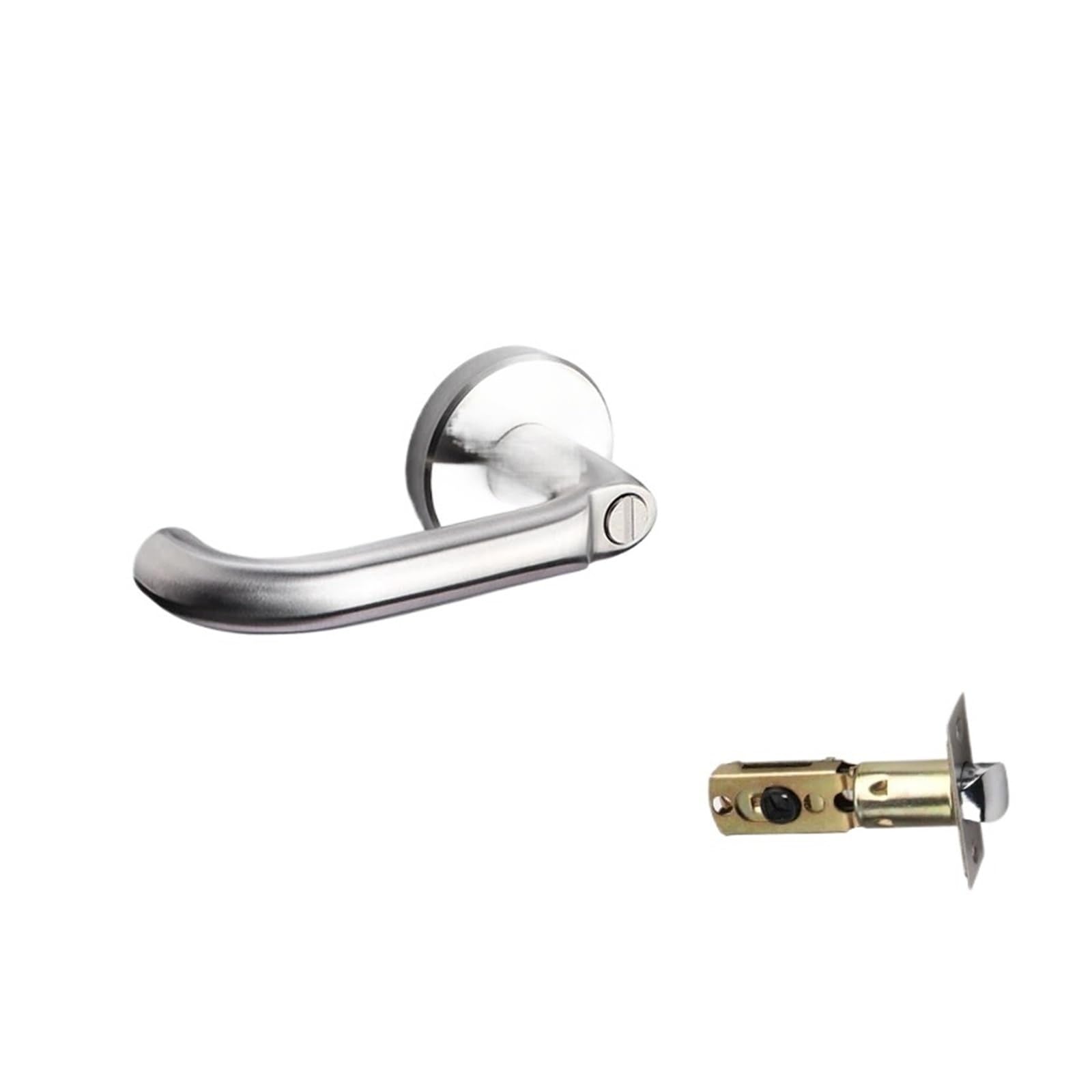 OPTEPYOE Door Lock with Key fire Door Silent Handle Home(8817-Keyless)