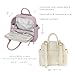 Ayla & Co Mini Bag, Transitional Minimal Diaper Bag, Vegan Leather, with Expandable Pockets, Built-In Wallet, Organizer, Magnetic Front Pocket, Adjustable Straps, Pebble