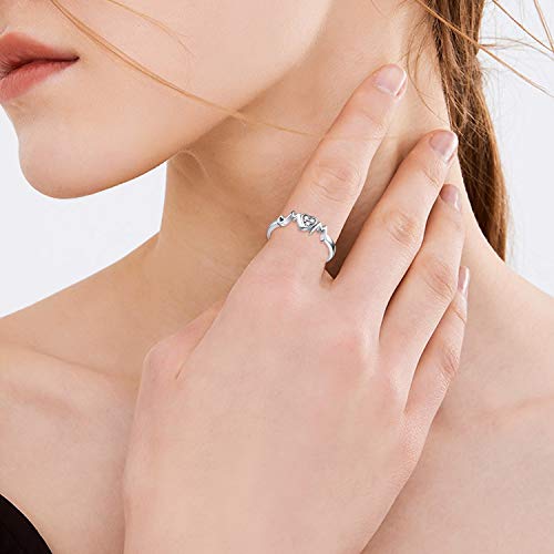 Yfn Mom Rings 925 Sterling Silver Mom Mother Rings Women Jewelry Gifts For Mum (7) #TOP5
