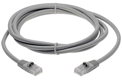 Cable de Red Cat 6 UTP Crossover 14 ft gris miniatura 1