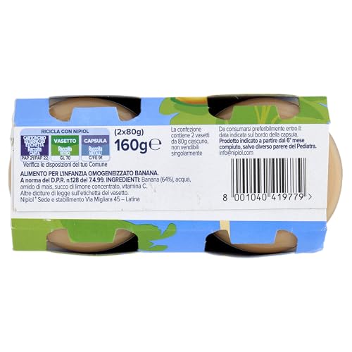 Omogeneizzato Banana Nipiol® 2x80g - 7