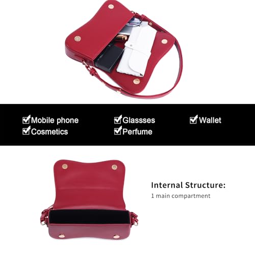 Image of PU Leather Tote Bag for Women with 2 Removable Straps and Zipper Closure