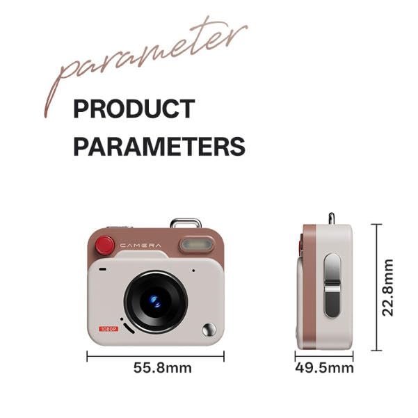 Amazon Canada: Mini Cam Digital Camera Keychain Size, Retro CCD