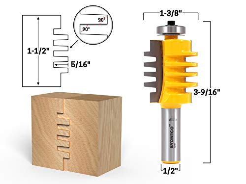 YONICO Easy-Setup Finger Joint Bit 1-1/2