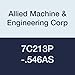 Allied Machine & Engineering 7C213P-.546AS AM300 Coating C2 Carbide (K20) GEN3SYS XT Drill Insert, Series 13, Stainless Steel Geometry, 35/64" Diameter