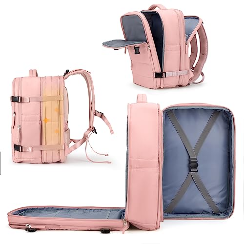 Coowoz Large Travel Backpack - Expandable Waterproof Daypack