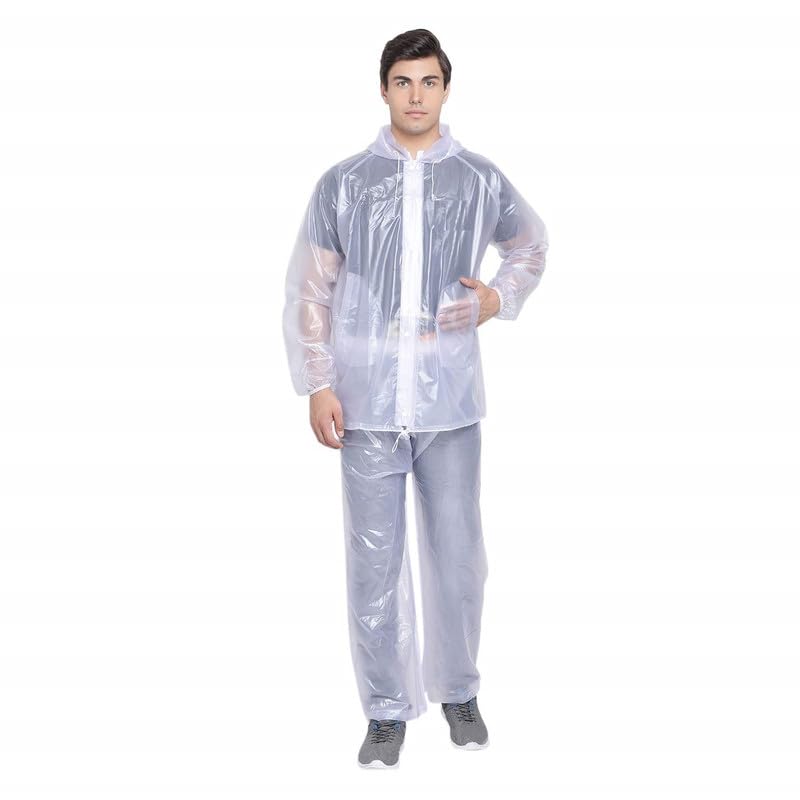 kolva Men and Women Transparent Raincoat|Overcoat|Rainsuit with hood-picture-30