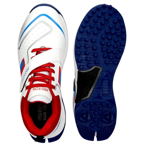Image of PRO KVH Plus 2.0 Cricket Shoes for Men's - Fast Strap Rubber Spikes, Lightweight,Performance, Comfort, and Durability Shoe for All-Round Performance