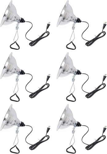 Simple Deluxe clamp lamp with 8.5" aluminum reflector (6-pack)