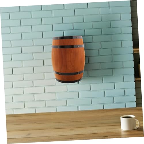 Tonneau à vin bois pour décoration murale de bar et maison - 5