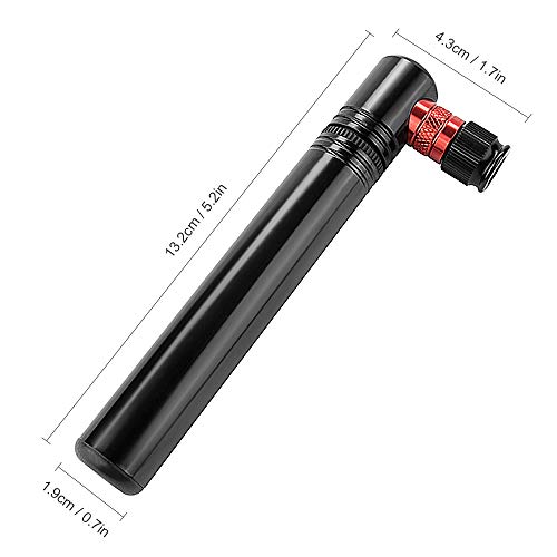 Bomba de bicicleta, Romacci Minibomba de 120 PSI com suporte de montagem se encaixa nas válvulas Pre