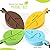 4Pcs Door Stopper Wedge Finger Protector, HNYYZL Silicone Door Stops, Cute Colorful Cartoon Leaf Style Secure Flexible Decorative Finger Protector, for Home and Office(Green, Yellow, Blue, Brown)