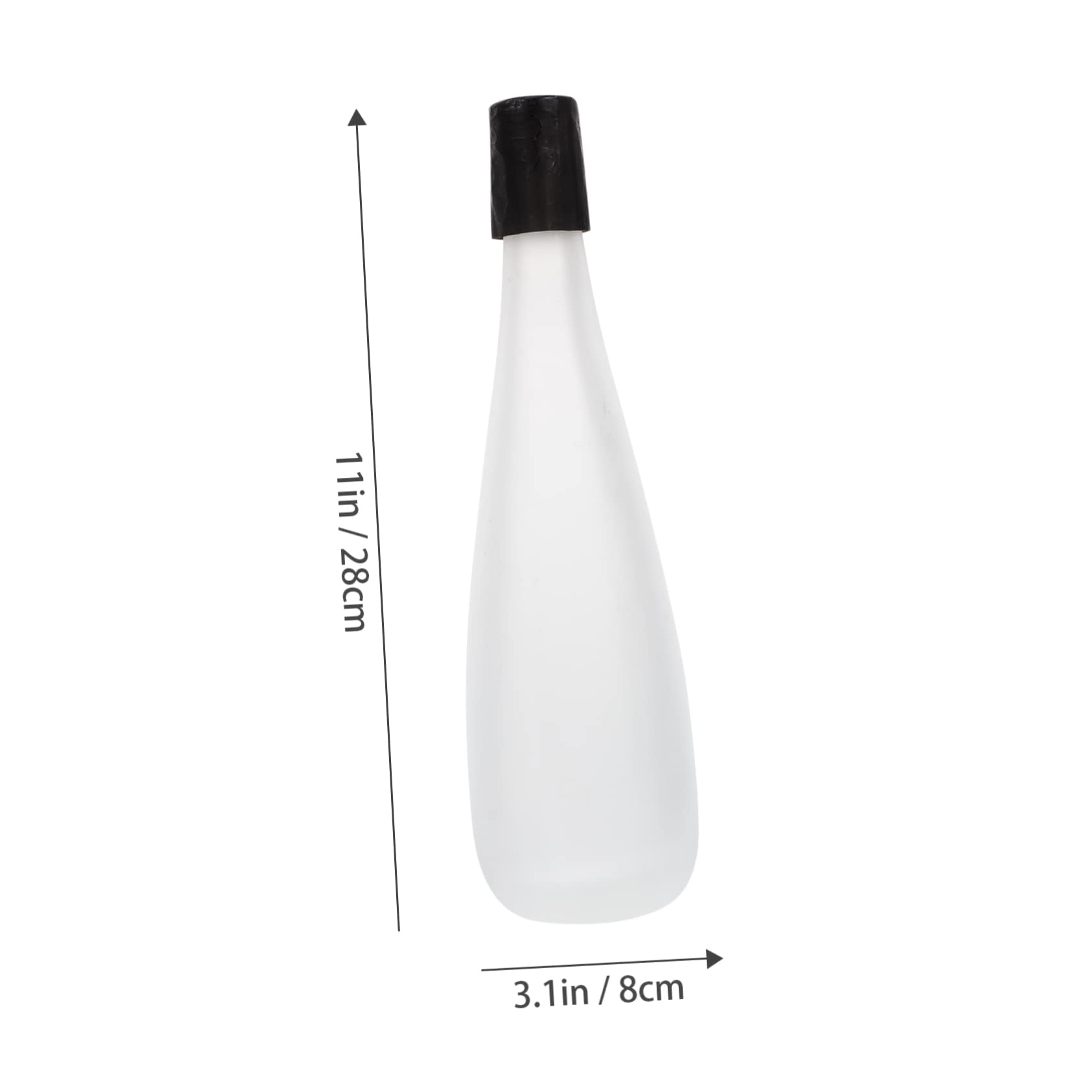 OUNONA 1Pc Simple Frosted Wine Bottle Refillable Brewing Container for Homemade Liquor Cocktails More for Parties Picnics Thick Design