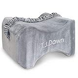 T.J.Dawn Comfort Orthopedic Knee Pillow Side Sleepers,Memory Foam Leg Pillows Between Knees,Relief Sciatica,Hip,Back,Pregnancy,Joint Pian-with Washable Cover