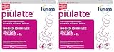 Humana piùlatte Stillpulver zur Milchsteigerung; Mit Bockshornklee, Vitamin B12 und D3; 14 Sachets (77 g); Basierend auf pflanzlichen Inhaltsstoffen; Hebammenempfohlen (Packung mit 2)