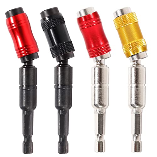 Pivoting Bit Holder, Magnetic Swiveling Bit Tip Holder,4 Pcs Pivot Drill Magnetic Screw Drill Tip Pivot Screwdriver Bit Holder Rotary Screw Extender Bendable In 20° Angle For Tight Spaces Or Corner #TOP29