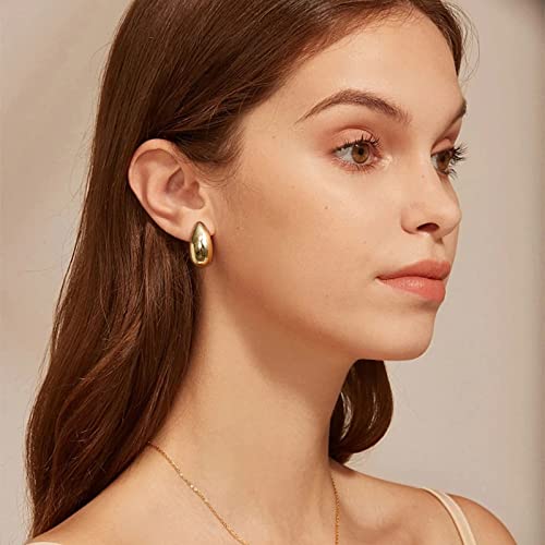 Nepuloy Teardrop Clip On Earrings Gold Drop Clip Earrings For Women Drop Dangle Earrings Fashion Jewelry Gifts For Women #TOP4