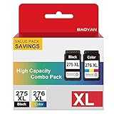 BAOYAN Compatible Ink Cartridge Replacement for Canon PG-275 CL-276 275 276 XL, Tri-Color, Black, 2 Pack