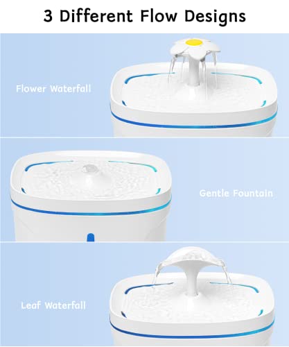 Cat-Water-Fountain-84-fl-oz25L-Ultra-Quiet-Pet-Water-Fountain-for-Cats-Inside-with-LED-Light-Activated-Carbon-Filter-Cat-Fountain-Water-Bowl-for-Cats-Dogs-Multiple-Pets