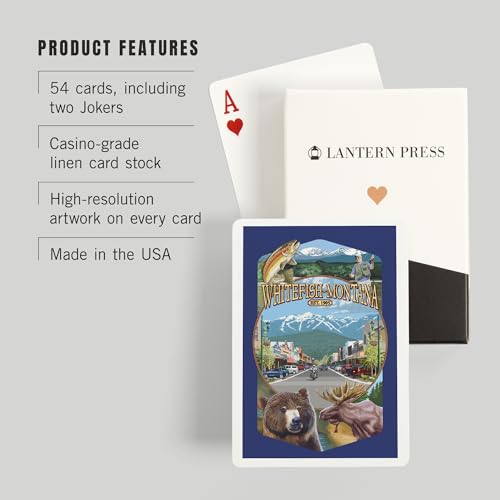 Baraja de poker Whitefish Montana 52 cartas miniatura 3