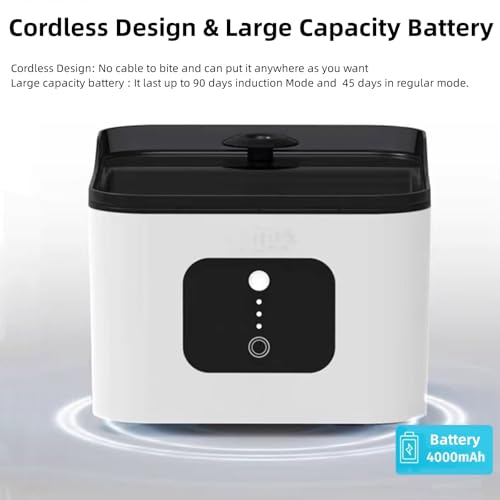 Fuente de agua para gatos automática YSpetclp 4L recargable miniatura 3