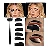 Pure Compression 6 in 1 Silicone Eyeshadow Crease Line Kit - Easy Eyeshadow Eyeliner Stencil Cut Stamp Applicator - Lazy…