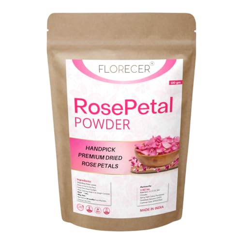 Image of Florecer Organic Rose Petal Powder For face And Skin- 100 Gram