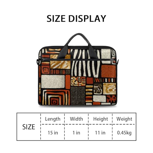Bolso para portátil con estampado tribal africano 14-15 pulgadas miniatura 2