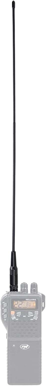 PNI Flex 27 antenna fully attached to a PNI Escort HP 62 radio
