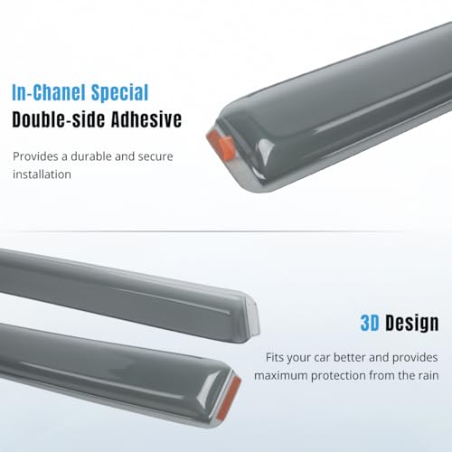 autozen Windabweiser Autofenster, Windabweiser für VW Touran MK1 2003-2015 5 Door MPV