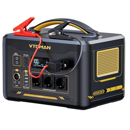 VTOMAN Jump 2200 Station électrique Portable 2200W avec Câble de Démarrage