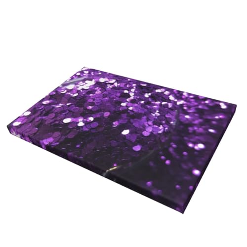 Toile violette prête à être accrochée pour une décoration murale