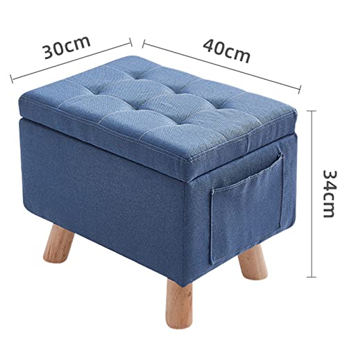 Repose-pieds avec coffre de rangement et assise rembourrée