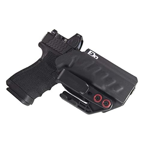 Fierce Defender IWB Holster Compatible with Glock 19 23 32 w/Tuckable Clip and Claw The Uninfringed Series -Made in USA- Gen 5 Compatible (Black) Cover