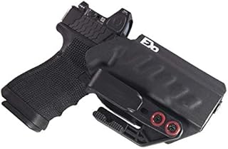 Fierce Defender IWB Holster Compatible with Glock 19 23 32 w/Tuckable Clip and Claw The Uninfringed Series -Made in USA- Gen 5 Compatible (Black)