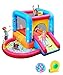 Step4Fun Inflatable Bounce House, Kids Castle Slide Bouncer for Children Jumping Outdoor and Indoor Party, Baby Backyard Water Jumper Toy with Blower, Ball Pit Pool, Ideal Gifts
