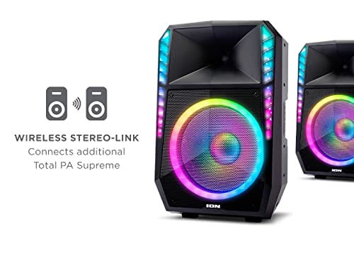 Ion Total Pa Supreme High-Power Bluetooth Sound System With Lights (Renewed) #TOP6