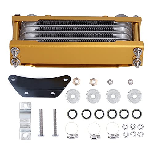 オートバイオイルラジエーターエンジンオイルクーラー 12x1.25 スレッド 125cc-250cc ダートピットバイク ATV
