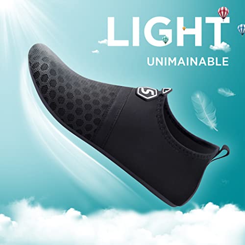 Seekway SK001-781 BLACK 40-41 Water Shoes Quick-Dry Aqua Socks Barefoot Slip-On For Beach Pool Swim River Yoga Lake Surf Women Men Black Sk001 thumb #4