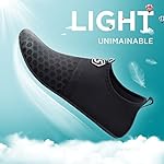 SEEKWAY Water Shoes Quick-Dry Aqua Socks Barefoot Slip-on for Beach Pool Swim River Yoga Lake Surf Women Men Black SK001 - Image 5