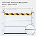 Aluminum Flood Barrier, Reusable Water Stopper Panel, Underground Garage Door Sealing Flap, Reflective Warning Strip, 160x60cm(200 * 60cm)