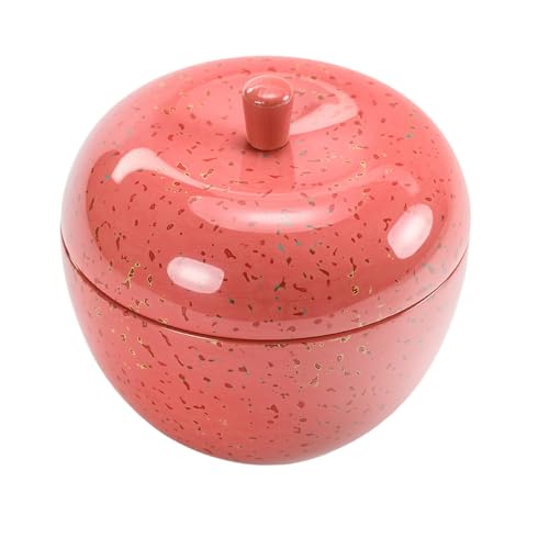 津軽塗 りんご型小物入れ [りんごボンボン] 桃 小林漆器