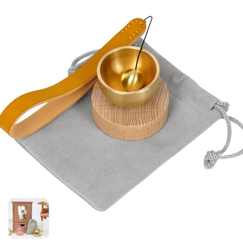 Petit bol chantant tibétain, magnifiquement conçu, mini bol chantant tibétain, pour méditation et détente, pleine conscience, soulagement du stress