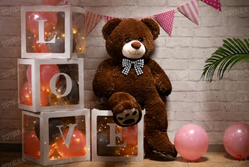Image of 4 Feet Chocolate Teddy Bear Original 20mm Dull Chocolate Fur (48 Inches) Giant Soft Plush Toy | Premium Stuffed Teddy Bear for Kids, Girls, Boys & Loved Ones | Birthday, Anniversary