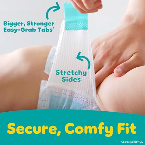 Image of Pampers Diapers - Baby Dry - Size 4, 92 Count, Absorbent Disposable Infant Diaper (Packaging May Vary)