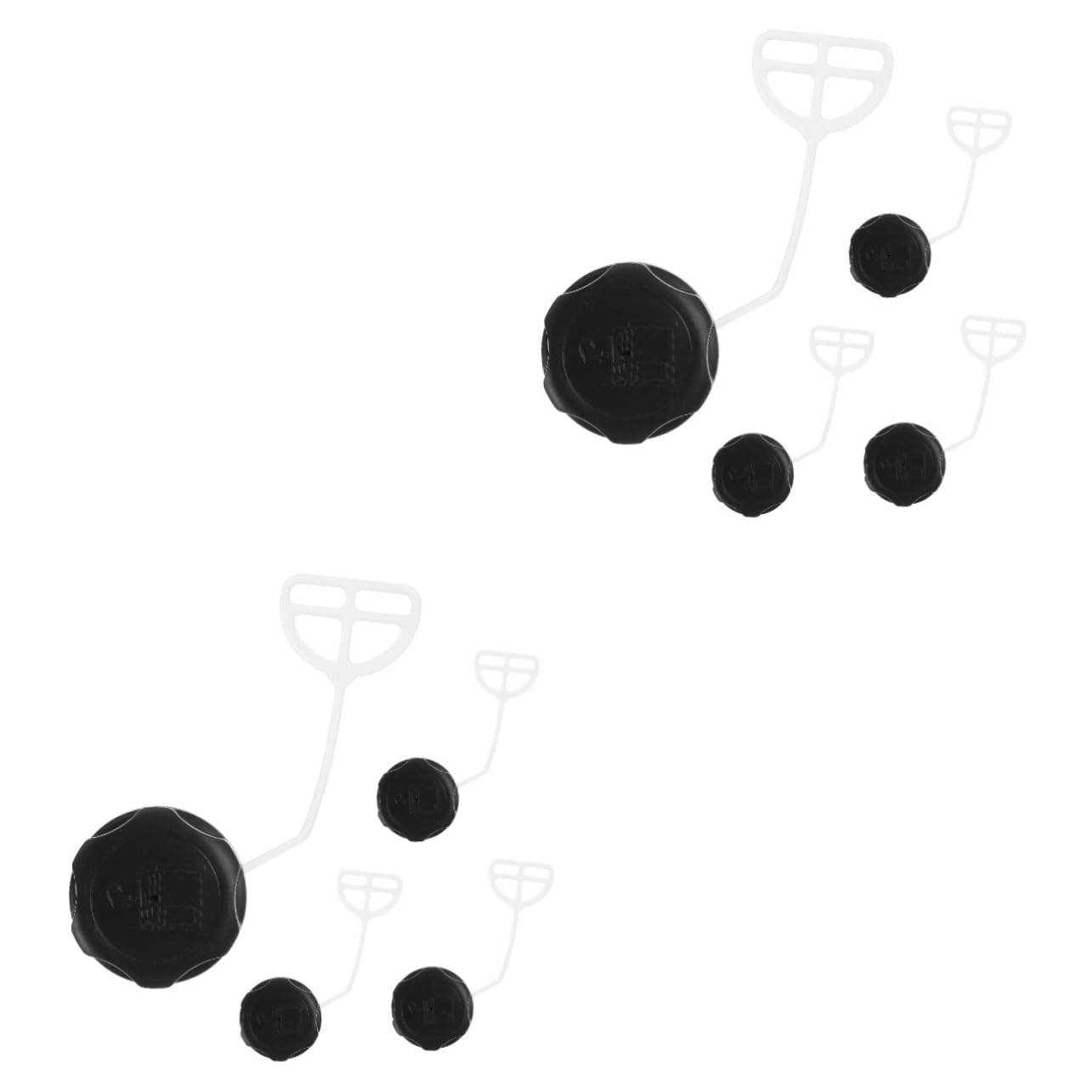 Balacoo 2sets Cap Cap Replacement for Chainsaw Gas Cover for Outdoor Oil Lawn Mower Grass Trimmer Part 4pcs*2