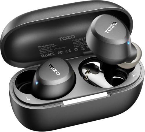 TOZO A1 Auriculares Inalámbricos Bluetooth, Ideales para oídos...