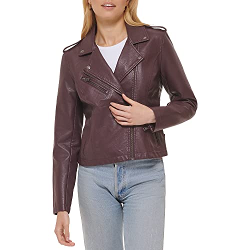 Image of Levi's Women's Classic Faux Leather Moto Jacket Coat