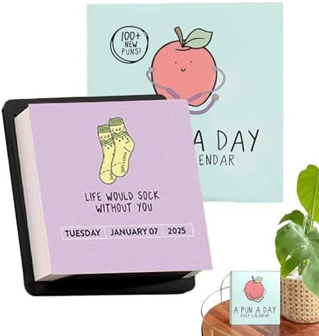Funny Calendar With Tear Off Pages And Daily Puns 2025 A Pun A Day
