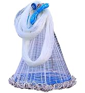 漁具 投網  漁師が使っていたプロの物　新品未使用品 Amazon | 魚捕り 網 魚網 投網漁 仕掛け網 投網 投げ網 漁師な気分 魚